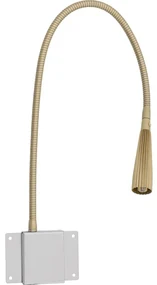 Goossens Verlichting Tbv Hoofdbord Light, Model b = gold flex gekarteld (set van 2 stuks) led