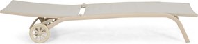 Domani Furniture Bellorio Ligbed Verstelbaar Aluminium Zand/Beige