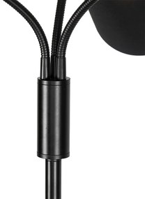 Moderne vloerlamp zwart 3-lichts - Carmen
