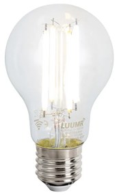 Smart vloerlamp zwart incl. WiFi A60 smoke glas - Bliss