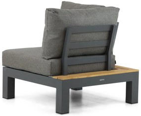 Loungeset 5 personen Aluminium/Teak Grijs Lifestyle Garden Furniture Vittoria