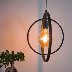 Cirkel Hanglamp Metaal Zwart
