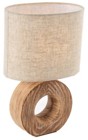 Moderne tafellamp beige incl. LED - Meau Landelijk E14 rond Binnenverlichting Lamp