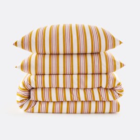 Beddengoedset 30% gerecycled katoen, vierkant kussensloop, DAIRIS