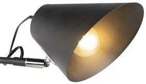 Design wandlamp zwart 2-lichts verstelbaar - Lune Retro E27 Binnenverlichting Lamp
