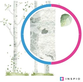 INSPIO Speelse herten in het berkenbos - stickers voor de kinderkamer