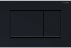 Geberit Sigma 10 (ex Sigma 30) bedieningspaneel glans zwart/mat zwart voor Sigma reservoirs 8cm (UP720) en 12cm (UP320)