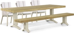 Picknick Set 6 personen 260 cm Aluminium/rope Taupe Lifestyle Garden Furniture Verona/Superior