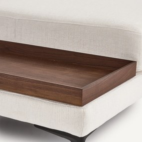Voetensteun met dienblad, polyester canvas, MODERNISTE, ontwerp Emmanuel Gallina