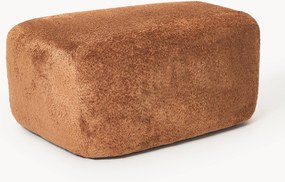 Grote teddy bouclé ottoman Wolke