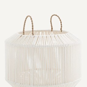 Ronde handgeweven katoenen mand, klein model, FOLO