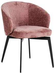 Richmond Interiors Amphara Eetkamerstoel Hotel Chique Stijl Roze Chenille