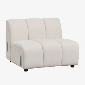 Centrale Module Voor Modulaire Bank In Bouclé Stof Eliot Bouclé Crèmebeige - Sklum