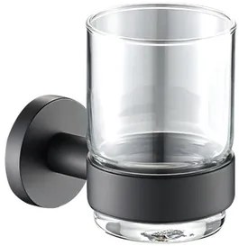 Plieger Vigo glashouder met glas mat zwart