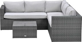 Garden Impressions Lyon loungeset 4-delig donker grijs