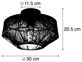 Moderne plafondlamp messing 30 cm - Bolti Modern E27 rond Binnenverlichting Lamp