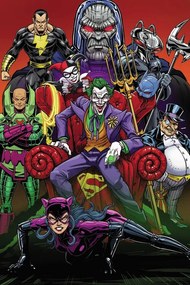 Kunstafdruk DC Comics - The Villans, (26.7 x 40 cm)