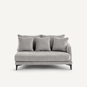 Halve bank, 2zit van polyestermix, MODERNISTE