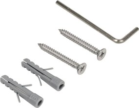 Plieger Vigo toiletborstel met deksel geborsteld chroom