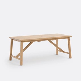Tafel met verlengstukken 6/8 personen in massief dennenhout, Cinto