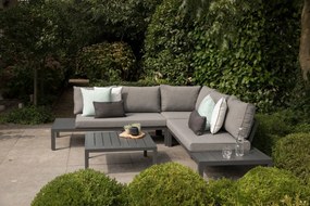 Exotan Hoek Loungeset - La Vida - Antraciet - Aluminium - Exotan