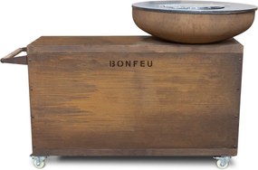 BonFeu BonBiza Island - Buitenkeuken Cortenstaal - 145x80x108 cm - Incl. Plancha