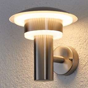 Decoratieve rvs LED-buitenwandlamp Lillie - lampen-24