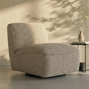Draaibare Fauteuil Bruin Zonder Armleuning