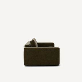 Compacte bank 3-zit in fluweel, Skander