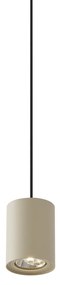 Moderne hanglamp beige met zwart voor railsysteem 1-fase GU10 70mm - Iconic Holt