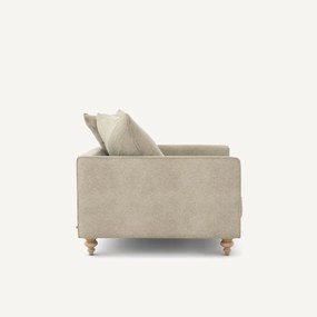 Linnen fluwelen fauteuil, LAZARE