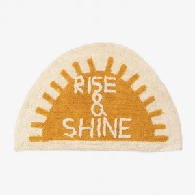 Badmat 55x80 Cm Van Rishi-katoen Geel – Curry - Sklum