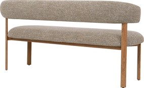 Eetbank Eiken Met Grove Stof 160 Cm