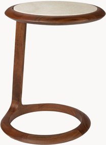 Travertin bijzettafel Doppio
