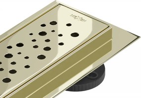 Mexen Flat M12 lineaire afvoer 80 cm, goud - 1521080-15