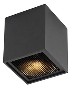Design opbouwSpot / Opbouwspot / Plafondspot zwart GU10 50mm - Qubo Honey Design GU10 vierkant Binnenverlichting Lamp