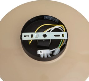Retro plafondlamp beige met opaal glas - Lila