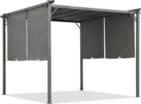 Antraciet Sevilla 3x6m Tuinpunt terraspergola