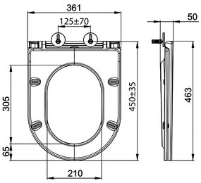 Sapho Avis softclose toiletzitting met quick release wit glans