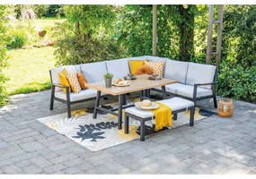 Garden Impressions Lissabon lounge dining set 6-delig - valley sand