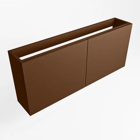 Mondiaz FOWY fonteinonderkast - 90x22x50cm - 2 deuren - push to open - softclose - Rust FOWYTO90Rus2D