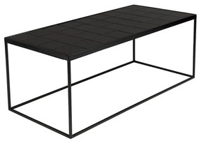 Zuiver Glazed Salontafel Met Keramische Tegels Zwart - 93 X 43cm.