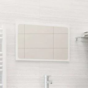 vidaXL Badkamerspiegel 60x1,5x37 cm spaanplaat hoogglans wit