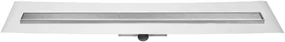 Easy Drain Compact FF Zero afvoergoot 80 x 6 cm. zijaansluiting Rvs