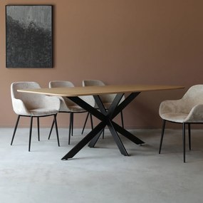 Eettafel Deens Ovaal Eiken