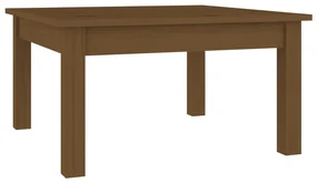 vidaXL Salontafel 55x55x30 cm massief grenenhout honingbruin