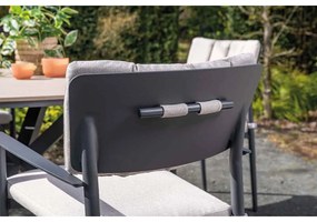 Garden Impressions Dane tuinset 7-delig - Tulli tuintafel 220x115xH75 cm - light teak vironwood