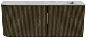 Mondiaz Joya DLux 100cm toiletmeubel ronding links shadow met wastafel faye rechts 1 kraangat glace