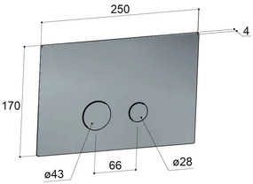 Hotbath Cobber drukplaat voor UP320/UP720 verouderd messing
