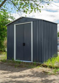 Vitavia Tuinberging Dresden II 86 - leisteen/creme - Tuinberging metaal - L226 x 162 x 206 cm